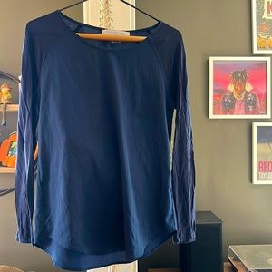French Connection navy blouse!